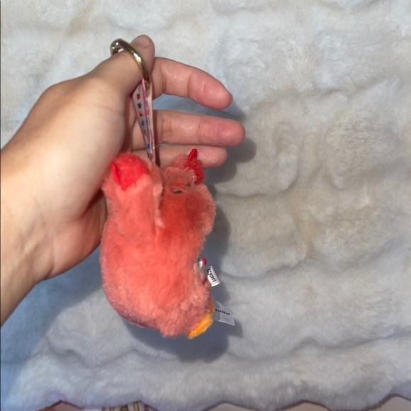 Baby three Cute Plush key and bag charm Orange and tan in color NWT - Picture 7 of 9